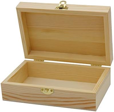 Hobby-uri Creative cutie de artizanat din lemn neterminat-lemn neterminat ușor cu fermoar-creează-ți propria cutie cadou –