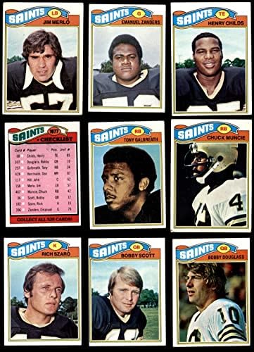 1977 Topps New Orleans Saints Team a stabilit New Orleans Saints VG+ Saints