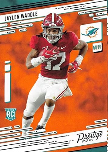 2021 Panini Prestige 213 Jaylen Waddle RC Rookie Card Miami Dolphins Oficial NFL Card de tranzacționare a fotbalului în stare