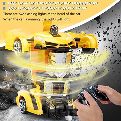 Jucării auto cu telecomandă - Transformarea mașinilor RC pentru jucării pentru copii și băieți - Transformare cu un buton și