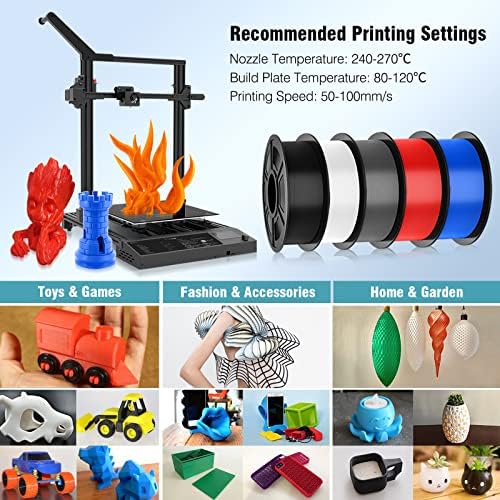 Filament de imprimantă PETG 3D, Sunlu Super Nat Filament Spool, Filament PETG puternic 1,75 mm Precizie dimensională +/- 0.02mm,