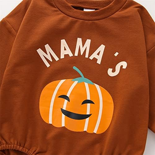 Halloween haine pentru bebeluși nou -născuți fată băiat dovleac Patch ținută cu bule romper boo hanoracsie