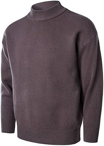 Xzhdd tricotat tricotat pulover pulover pentru bărbați, iarnă cu mânecă lungă gât casual casual topuri calde calde