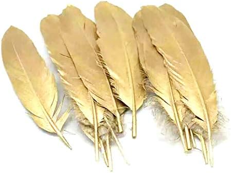 Zamihalaa - aur argintiu culoare pene de gâscă Decor pene de rață pentru meșteșuguri meșteșuguri DIY bijuterii accesorii Artizanat