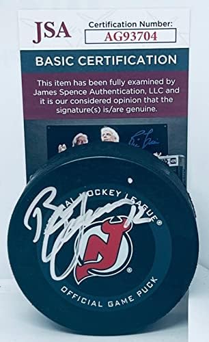 Bill Guerin a semnat New Jersey Devils joc Oficial puc autograf JSA-autograf NHL pucks