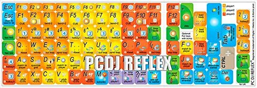 Noi PCDJ Reflex tastatură decalcomanii comenzi rapide