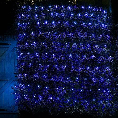 Dazzle Bright Christmas Christmas 360 Lumini de plasă LED, 12ft x 5 ft lumini de coardă impermeabilă conectabilă cu 8 moduri,