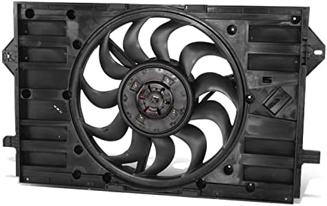 GM3115293 Ansamblu ventilator de răcire a radiatorului în stil fabrică compatibil cu Buick Envision 2.5L 2017-2020, 12V, negru