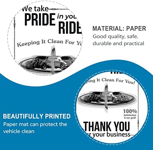 Covorașele de hârtie albă pentru hârtie: 20 de mașini de unică folosință vehicule auto autovehicule auto acoperă protector