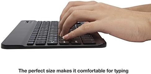 Tastatură BoxWave compatibilă cu Samsung Galaxy J3 Luna Pro-tastatură Bluetooth SlimKeys, Tastatură portabilă cu comenzi integrate