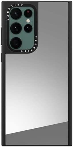 Casetify Mirror Carcasă pentru Samsung Galaxy S22 Ultra - Silver on Black