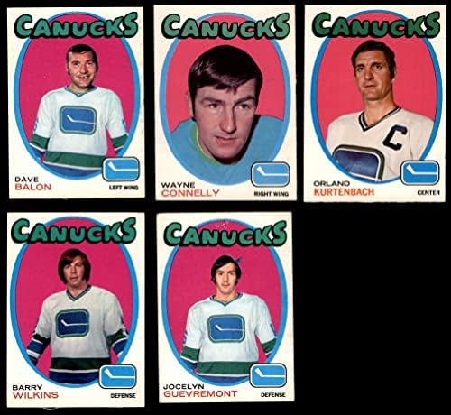 1971-72 O-Pee-Chee Vancouver Canucks lângă Team Set Vancouver Canucks Ex Canucks