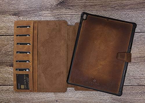 Vanito Parma Magic Tablet Portofel compatibil cu iPad Mini, 2019 - Carcasă Folio din piele Handmade din piele - maro antic