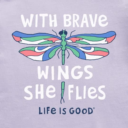 Viata e buna. Kids Brave Wings SS Crusher Tee, liliac violet, mare