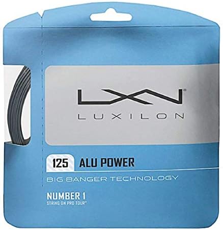 Luxilon Big Banger Alu Power 16 Gauge-125 Poliester tenis rachetă String 2-Pack-cel mai bun pentru Spin și durabilitate