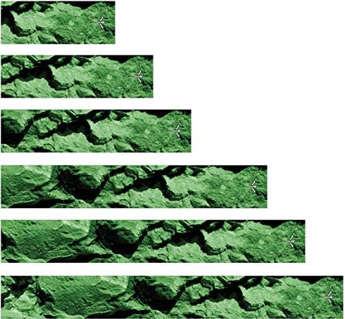 Alb Apă Tir Cu Arcul Laminate Verde Rock Piatra Săgeată Wraps 15 PC Pack Alege Lungime Lățime