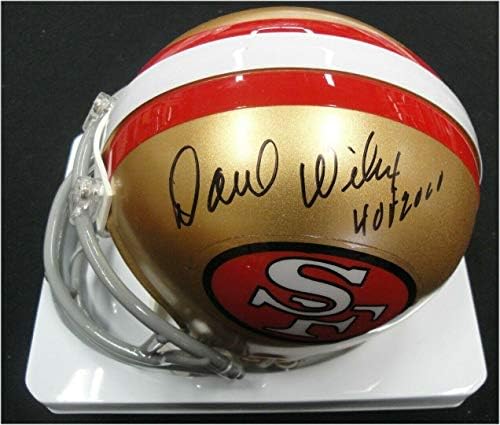 Dave Wilcox mână semnat Autografed Mini casca San Francisco 49ers Hof 2000-autografe NFL mini căști