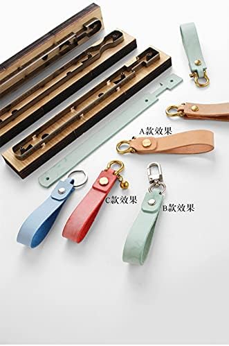 Weliestr 1 Set Japan Oțel Regula din piele Dietă Tăiere Mold Punch Punch Tăiere pentru Tăiere pentru Craft din Piele DIY - Lanț cheie