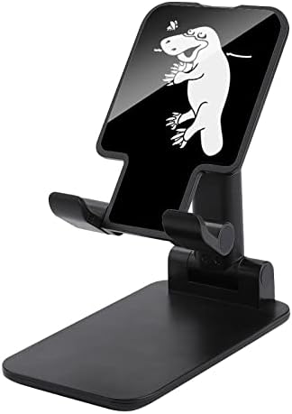 Platypus negru și Bee Print Stand de telefon mobil compatibil cu tablete de comutator iPhone Foldable Reglable Thone Mobile