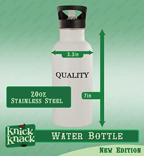 Cadourile Knick Knick au gaz de aer? - Sticlă de apă din oțel inoxidabil de 20oz, argint
