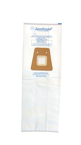 Geantă de hârtie cu vid comercial de înlocuire a premiului Janitized Jan-Eust-3, Sanitaire Style ST Model 600, 800, pentru