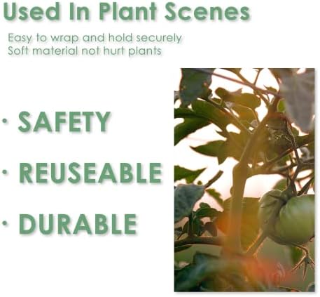 plantactic Gradina cravată verde Curea plante sprijină blând pe plante Pre-Cut Design Tearable reutilizabile robust Multi-scop
