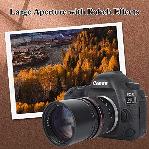 Jintu 35mm f/2.0 obiectiv de cameră portret Fix obiectiv Focal prim compatibil cu Canon EOS EF/EF-S SLR camere digitale 4000D