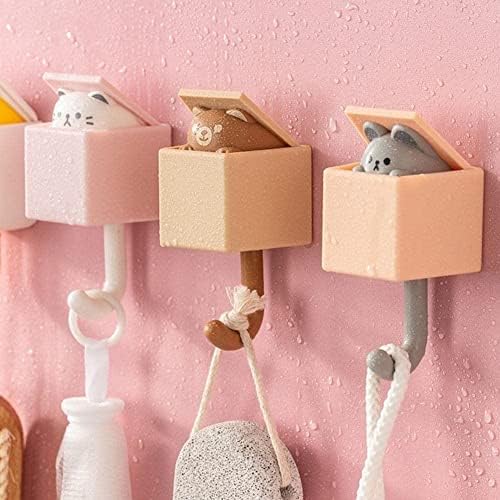Cârlig de desene animate wwdz cârlig auto -adeziv Animal mouse cârlig pentru dormitor decora decora umbrelă umerase cu taste