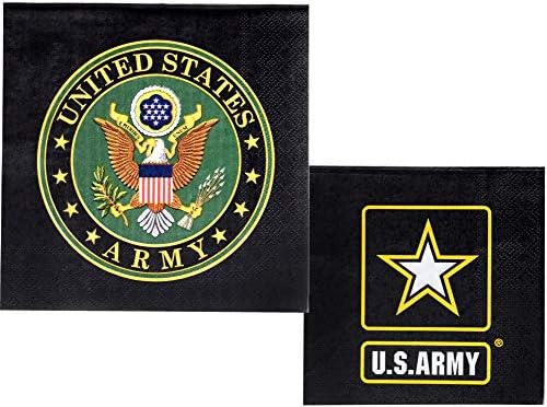 Produsele Partidului Armatei din SUA | Pachetul include prânzul de hârtie din armată din SUA autorizat și șervețele de băuturi