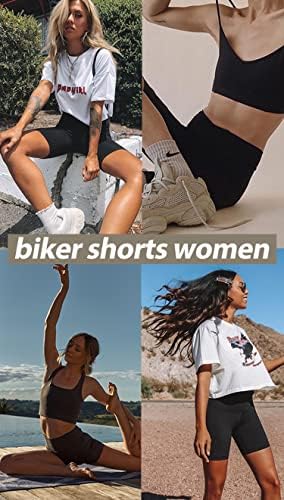 4 Pack Biker pantaloni scurți pentru femei-5 High Waisted Stretch Spandex antrenament pantaloni scurți pentru Yoga de vară
