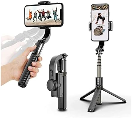 Stabilizator de telefon mobil Purrre, PTZ anti Shake Handheld, oglindă cu o singură axă, selfie trepied
