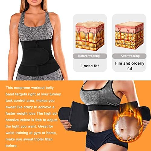 mmknlrm talie Trainer pentru femei sub haine talie reglabil bandaj Wrap cu buclă burtă Wraps pentru stomac gratuit dimensiune