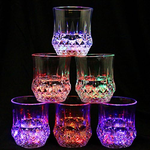 Pahare LED multicolore activate cu lichid ~ fun Light up pahare de băut-6 oz