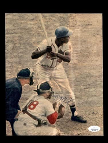 Hank Aaron JSA COA a semnat Vintage 1960 `s 8x10 foto Autograf - Fotografii MLB autografate
