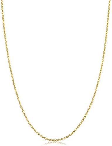 Kooljewelry Real 14k aur galben coarda lanț pandantiv colier pentru femei