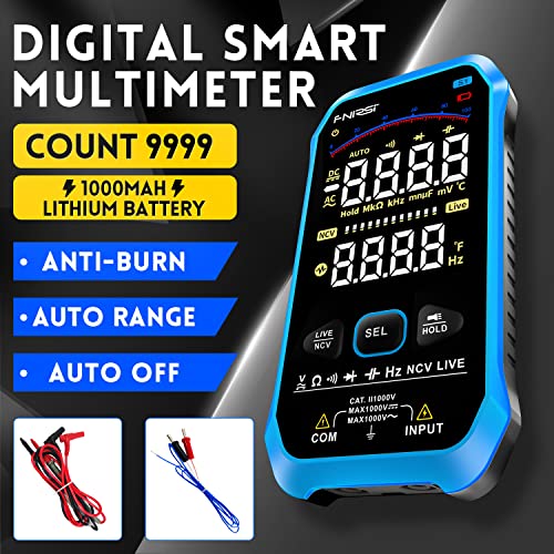 Digital multimetru S1, Smart Electrical Multi Tester, măsurare automată 9999 Counts TRMS, măsoară cu exactitate Diodă de frecvență