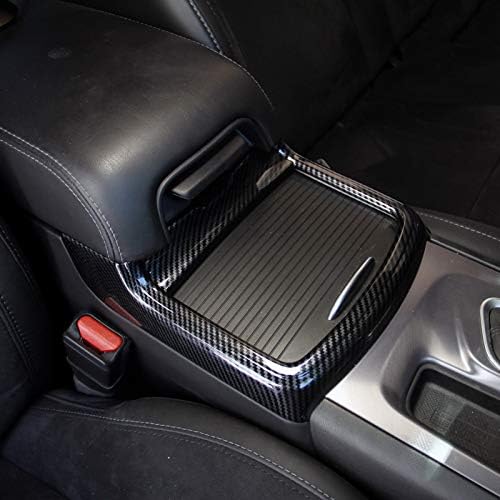 Capac pentru suport pentru pahare din fibră de Carbon roșie autocolant Decor pentru Dodge Charger 2015-2021 / Chrysler 300