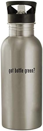 Cadourile Knick Knick au sticlă verde? - Sticlă de apă din oțel inoxidabil 20oz, argint