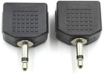 Hxchen 3.5 mm Mono masculin la Dual 3.5 mm feminin Mono audio Y Splitter microfon Convertor conector adaptor pentru căști -