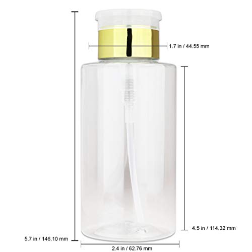 10oz pana Gold Push-Down Dispenser sticla - 1 sticla-gol pompa reîncărcabilă sticla pentru unghii Remover lichid lotiune crema