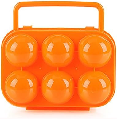 Mâner de depozitare titularul ouă caz ou portabil pliere Container 6 cutie Plastic bucatarie de luat masa & Bar 3 compartiment