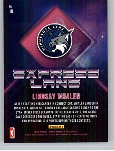 2019 Donruss Wnba Express Lane Basketball 19 Lindsay Whalen Minnesota Lynx Oficial WNBA Card de tranzacționare de la Panini