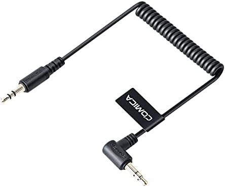 Comica CVM-D-MI de 3,5 mm TRS la cablu de adaptare audio pentru toate microfoanele cu dop de ieșire audio de 3,5 mm