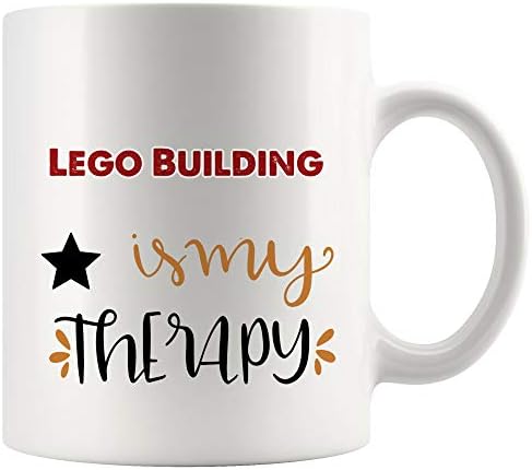Terapia mea este LEGO Building Mug Cupa de cafea Cupa de ceai Cadou | Fă -mă copii fericiți copii copii copii copii copii copii