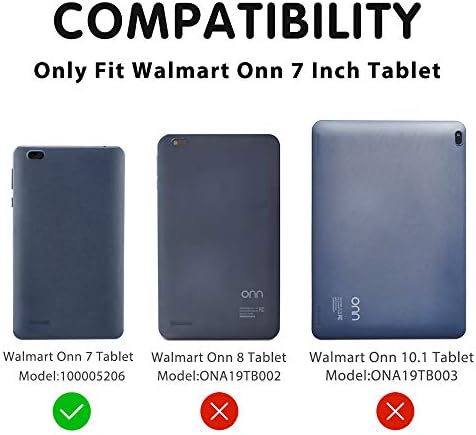 Carcasă Bolete Kids pentru tabletă Onn 7 inch, Surf Onn 7 tablete, carcasă cu mâner ușor rezistent la șocuri pentru Walmart