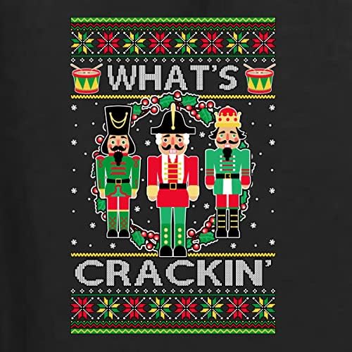 Wild Bobby Crack Deez Nuts meme urât urât de Crăciun unisex Crewneck hanorac grafic
